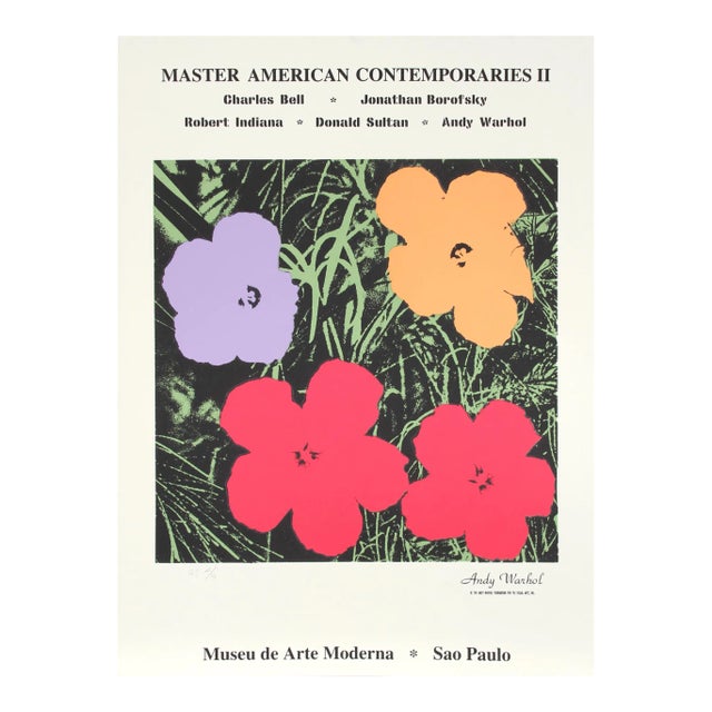 Master American Comtemporaries II - Museu De Arte De Moderna, Sao Paulo, Andy Warhol , Screenprint For Sale