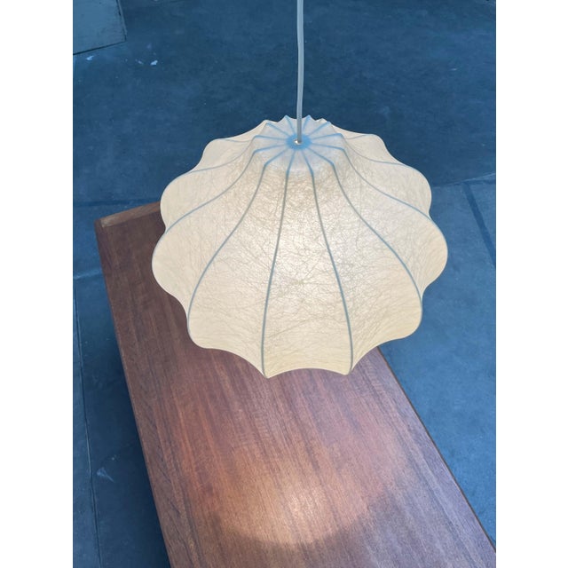 Mid-Century Modern Mid-Century Modern Cocoon Pendant Lamp by Friedel Wauer for Goldkant Leuchten, 1960s For Sale - Image 3 of 18