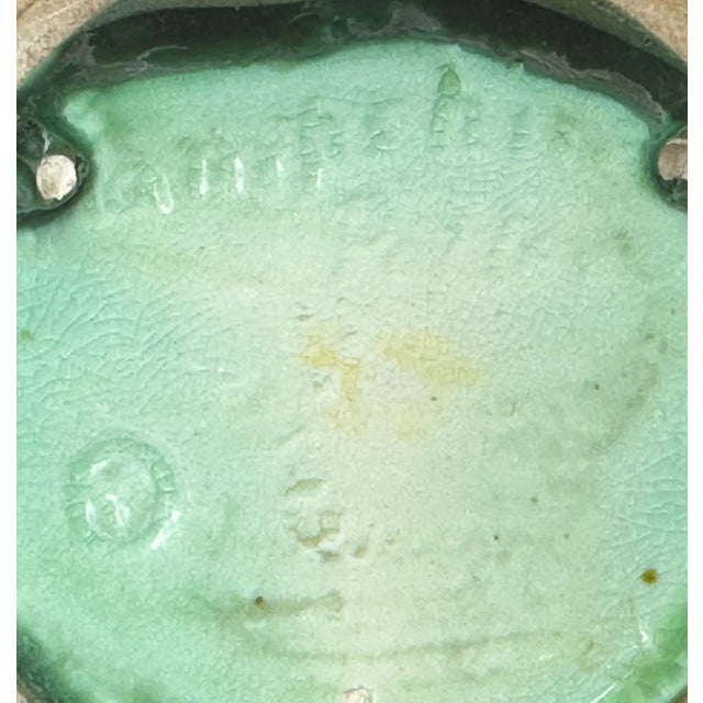 1910s Arts & Crafts Hampshire Matte Green Vase For Sale - Image 5 of 6