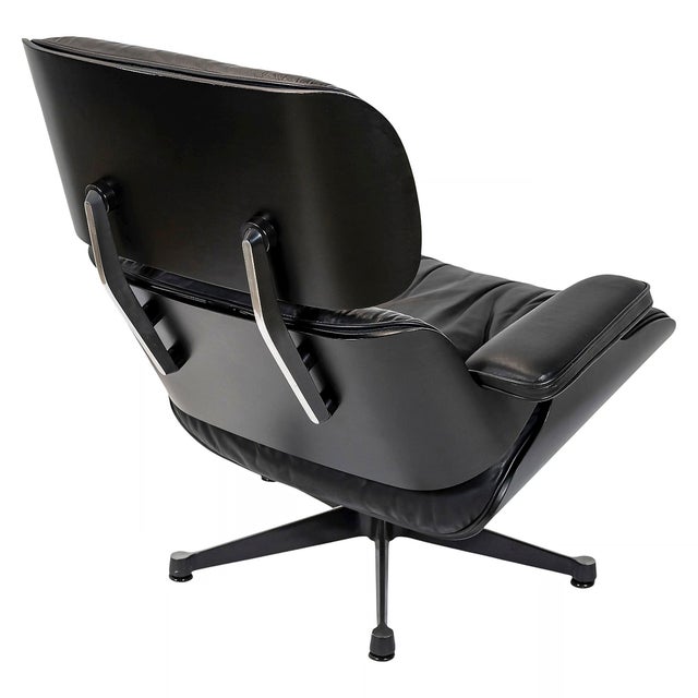 Set of Vintage Lounge Chair and Ottoman by Charles & Ray Eames for Vitra, 1990s, Set of 2 For Sale - Image 6 of 16