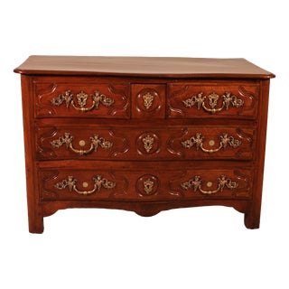 Parisian Regency Walnut Chest of Drawers, 1700s For Sale