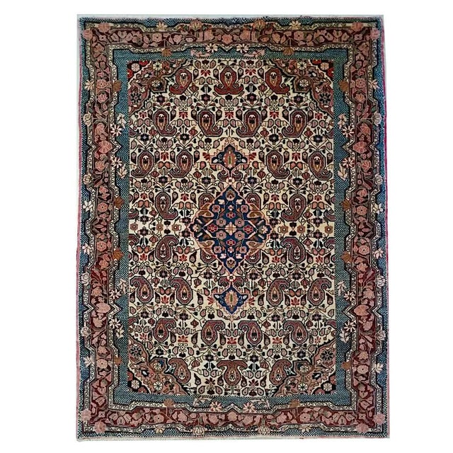 Sarough Mohajeran Boteh Design Rug, 1920s For Sale - Image 10 of 10
