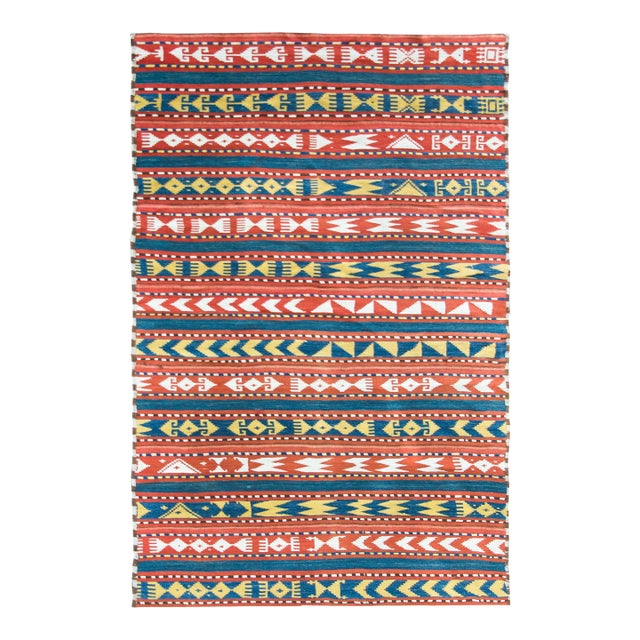 Early 20th Century Persian Jajim Rug For Sale