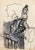 Charcoal and watercolor drawing realized by Mino Maccari in 1960s. Hand signed in pencil lower right. Good condition. This...
