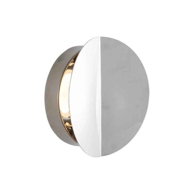 Mid-Century Modern Kate Spade by Visual Comfort Studio Dottie Sconce, Polished Nickel, Small For Sale - Image 3 of 5