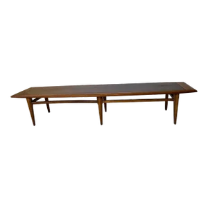 Mid-Century Modern Lane Walnut Surfboard Coffee Table