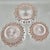 Vintage Pink Anchor Hocking “Old Colony” Lace Edge 3 Piece Serving Set For Sale - Image 12 of 12