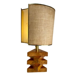Sculptural Italian Briar Table Lamp, 1970s For Sale