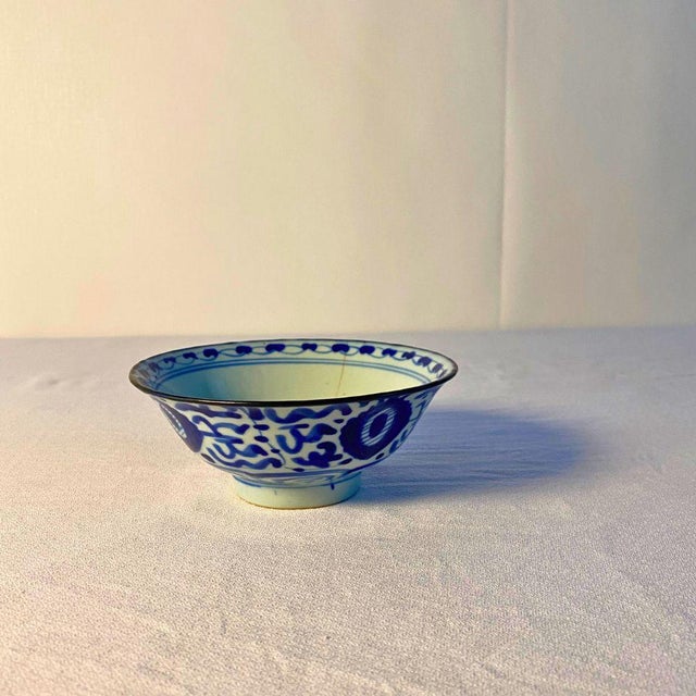 2020s 1920s Chinese Republic-Era Porcelain Hanging Wall Lamp — Hemp Rope Suspension For Sale - Image 5 of 10