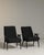 19th Century France Mid-century Modern Black Wood Armchair For Sale - Image 10 of 11