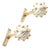 Vintage! David Webb Yellow Gold White Enamel Ball Spike Cufflinks, Pair For Sale