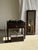 Antique Mirror for Right-Hand Cabinet Door in Brown Oak with Beveled Glass and Carved Frame, 1980s For Sale - Image 3 of 16