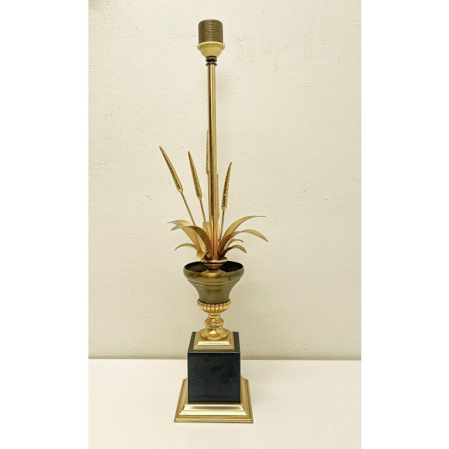 Regency Gilt Wheat Leaves Table Lamp, 1970s For Sale - Image 12 of 12
