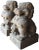 Late 20th Century Vintage Chinese Concrete Foo Dogs Guardian Lion Statues- A Pair For Sale - Image 13 of 13