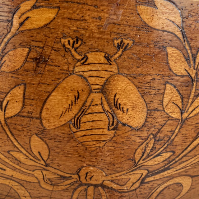 Antique Dutch Bombe Commode in Wood, 1800s For Sale - Image 6 of 7