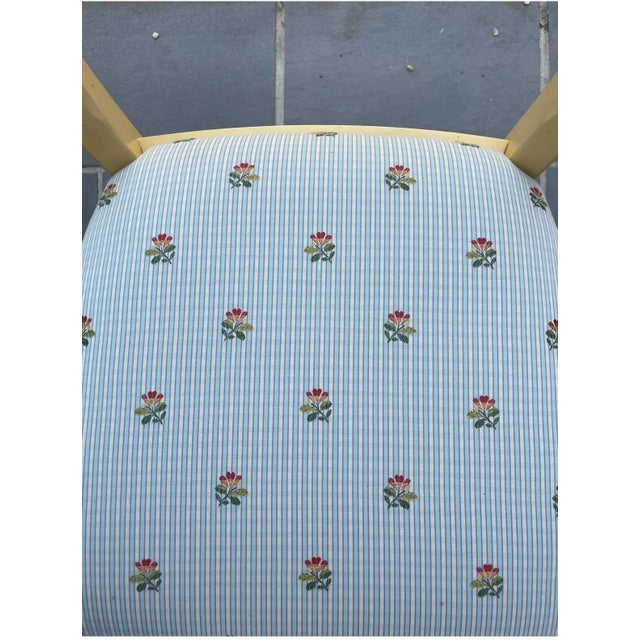 Vintage French Country Dining Chairs With Scalamandre Fabric - Set of 6 For Sale - Image 9 of 12