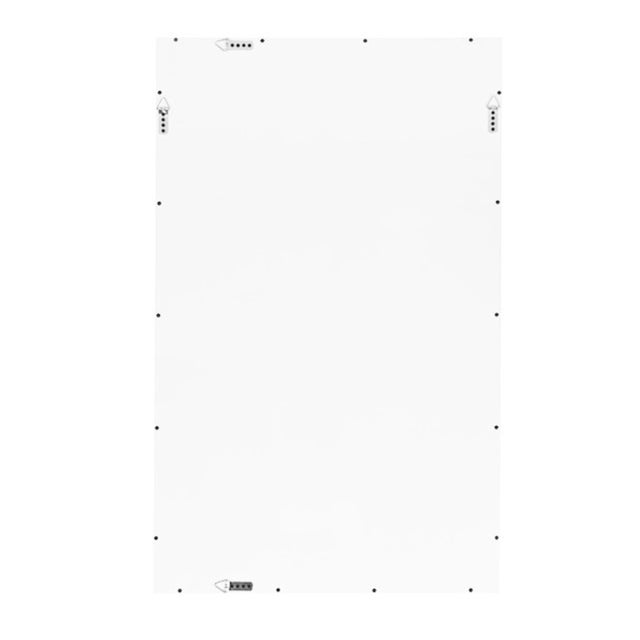 Contemporary Matthew Izzo Home Tessa White High Gloss Lacquer Bamboo Design Wall Mirror For Sale - Image 3 of 4