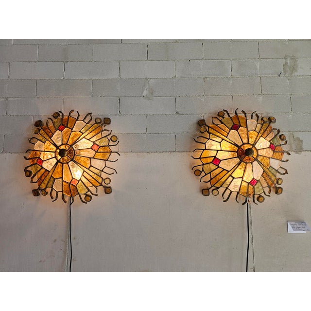 Metal Wall Lamps by Albano Poli for Poliarte, 1970s, Set of 2 For Sale - Image 7 of 7