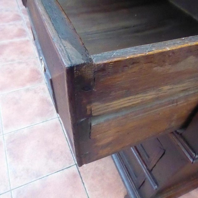 Antique English Country Oak Chest of Drawers, 1680 For Sale - Image 15 of 18