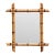 Early 20th Century French Faux Bamboo Walnut Wall Mirror For Sale