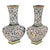 Antique Pair Monumental Chinese Qing Qianlong Period Cloissoné Enamel Vases 1795 For Sale - Image 13 of 16