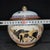 Rose Famille Rose Porcelain Ginger Jars With Ox Motif - Set of 2 For Sale - Image 8 of 9