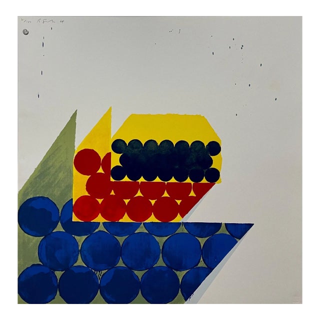 Richard Smith, Abstract Minimalist Color Silkscreen Print Richard Smith On The Bowery Pop Art, 1969-1971 For Sale