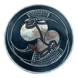 1980s Nancy April Studio Pottery Lidded Dish