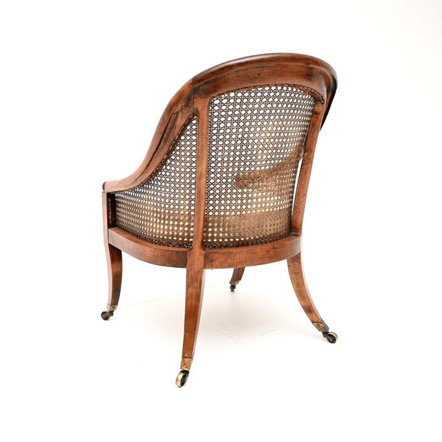 Early 19th Century Antique Regency Caned Armchair, 1810 For Sale - Image 5 of 11
