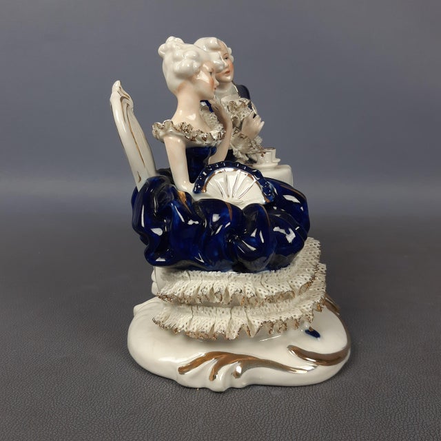 Porcelain Marquise and Marquis from Capodimonte, 1960s For Sale - Image 3 of 13