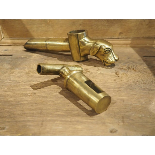 Bronze Antique French Bronze Dog Form Wine Barrel Spout, Circa 1870 For Sale - Image 8 of 9