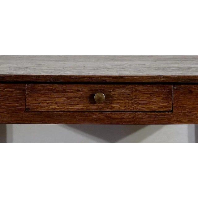 Wood Small Solid Oak Table, 1800s For Sale - Image 7 of 18