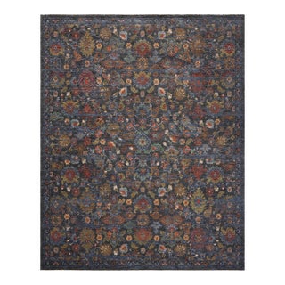 Loloi Winchester Sapphire / Multi 8'-6" x 8'-6" Round Area Rug For Sale