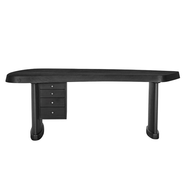 A four-drawer Charcoal Black coffee table featuring clean architectural lines and a bold geometric silhouette. Designed...