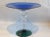 Murano glass cake stand, polychrome, 1970s.