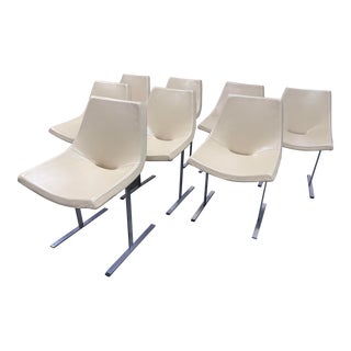 Mauro Lipparini for Saporiti Italia Slide Design Dining Chairs, a Set of 8 For Sale