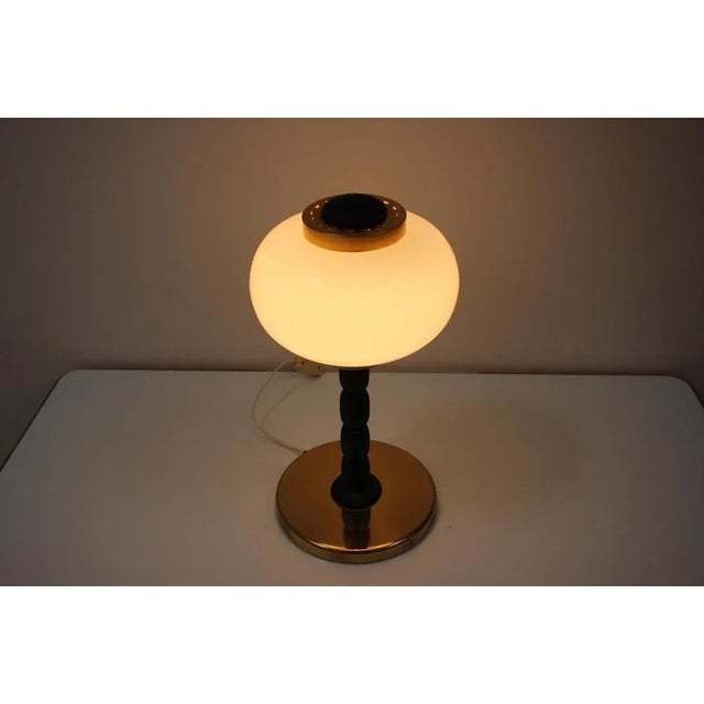 Gold Mid-Century Table Lamp, 1970s For Sale - Image 8 of 9