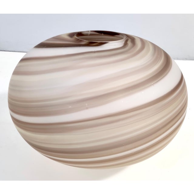 Adjustable Oval Glass Pendant Lamp attributed to Ludovico Diaz De Santillana for Veart, 1970s For Sale - Image 7 of 12