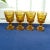 Retro set of four small cordials from Indiana Glass. Mid-Century styled from the 70s Capacity of 2 ounces 3.5 inches tall...