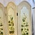 1980s Vintage Boho Chic Hollywood Regency Coastal Hand Painted Magnolia Room Divider Screen For Sale - Image 12 of 12