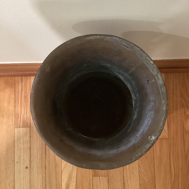 Art Deco Antique Copper Umbrella Cane Stand Holder by S.W.Farber New York Late 19th Century For Sale - Image 3 of 12