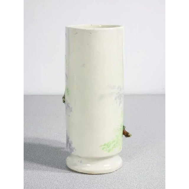 Barbotine Ceramic Vases, France, 1930s, Set of 2 For Sale - Image 9 of 13