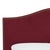 King Bed in Velvet Berry with Brass Nails For Sale - Image 4 of 6