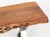 Early 21st Century Live Edge Wood Bench With X-Form Legs For Sale - Image 5 of 9
