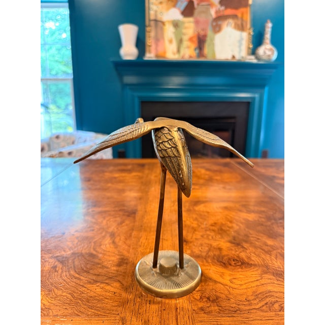 Vintage Brass Crane For Sale In Greenville, SC - Image 6 of 9
