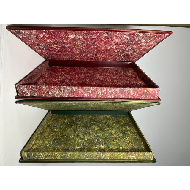 Title: Investiture Boxes Maker: Unknown. Period: Bindings - Late 20th Century. Place: United Kingdom. Offered are (2)...