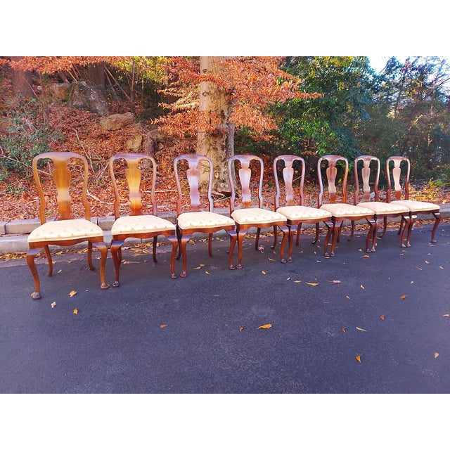 Early 20th Century Set of Eight Georgian Mahogany Dining Chairs For Sale - Image 5 of 5