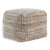 Outdoor / indoor accent pouf with a loop-pile weave featuring soothing neutral caramel and ivory tones. Crafted from 100%...