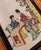 Vintage Chinese Famille Rose Hand Painted and Framed Porcelain Tiles Set of 4 For Sale - Image 9 of 12