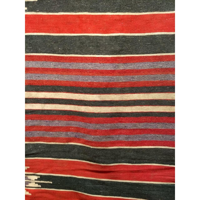 Vintage Turkish Kilim Rug, Handwoven Wool, Southwestern Design, , 6x11 For Sale - Image 11 of 14